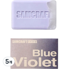 샘크래프트 퍼퓸 클렌징바 블루바이올렛, 100g, 5개 - samcraft