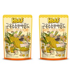 HBAF 군옥수수맛 아몬드, 190g, 2개