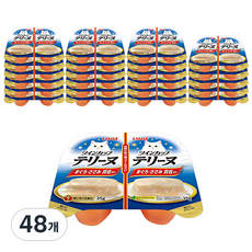 챠오츄르 이나바 트윈컵 테린, 혼합맛(참치/닭가슴살/관자), 70g, 48개 참치 + 닭가슴살 + 관자 혼합맛, 35g, 48개