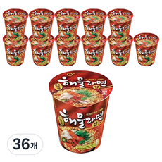 팔도 일품해물라면 소컵 65 g, 36개