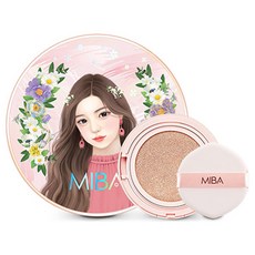 미바 이온칼슘 파운데이션 더블 쿠션 파운데이션 알엑스 본품 25g + 리필 25g, 21호화사한피부, 1개 21호 화사한 피부, 1세트