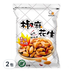 味覺生機 椒麻花生, 濃郁的椒麻香味 頂級大紅袍辣椒及花椒 素食, 160g, 2包