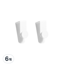 히키스 클립 도어 후크 LH50, 6개 6개