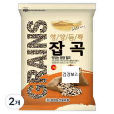 삼원농산 검정보리, 1kg, 2개