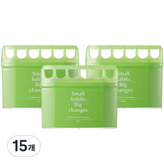 소소이지 이지 냉장고 숯 탈취제 본품, 200g, 15개