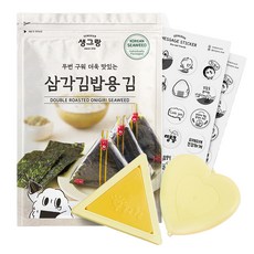 생그랑 삼각김밥용 김 80p + 삼각틀 + 하트락 케이스 + 스티커 4p 세트, 96g, 1세트