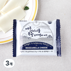 제주 성이시돌 목장 모짜렐라 치즈 5개입, 100g, 3개