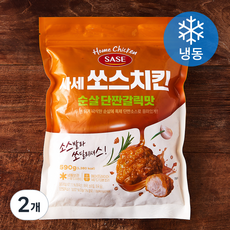 사세 쏘스치킨 순살 단짠갈릭맛 (냉동), 590g, 2개