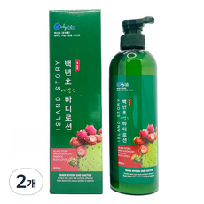 Only Jeju 아일랜드 스토리 백년초 에센스 바디로션, 600ml, 2개