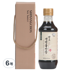 신앙촌 기쁨 1호 양조간장, 500ml, 6개