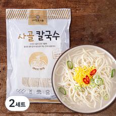 마포식품 사골 칼국수 + 소스 3인분 세트 555g, 2세트