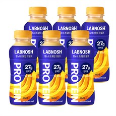 Labnosh 蛋白質飲料 香蕉, 350毫升, 6個