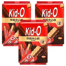 Kid-O 厚餡夾心酥, 巧克力風味, 91公克(13公克*7包), 91g, 3袋