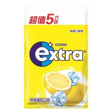 Extra 益齒達 潔淨無糖口香糖，獨特藍色微粒配方，持久清爽，潔淨口香糖, 140g, 1袋