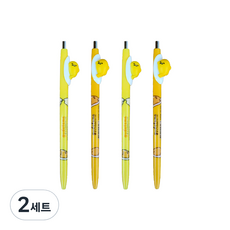 구데타마 피규어볼펜 0.7mm 4p, 혼합 색상, 2세트