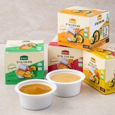 꽃셰프가 유기농 인증 퓨레 혼합 160g x 4종 세트, 1세트