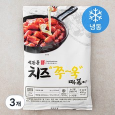 석관동떡볶이 치즈쭈욱 (냉동), 420g, 3개
