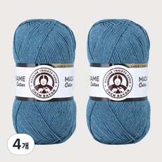 DIKTAS Madame Cotton棉質混紡毛線 2入, 50. 皇家藍, 4個