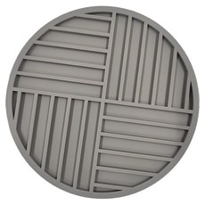 KOUJI叩吉好物 矽膠隔熱墊 S05奶奶灰 16cm 5入組, 奶奶灰, 1組
