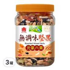 義美無調味堅果 元氣六果, 320g, 3罐
