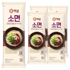 백설 소면, 500g, 5개