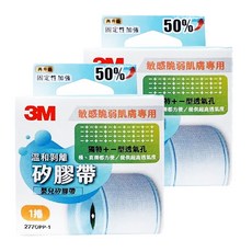 3M 溫和剝離矽膠帶 1吋, 2盒