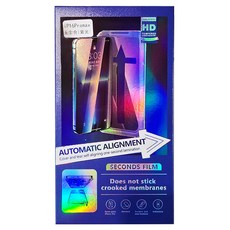 i-mage 抗藍光懶人速貼滿版手機玻璃螢幕保護貼膜, 十倍鑽石硬度強化, 全屏覆蓋貼合, iPhone 16 Pro Max, 1個