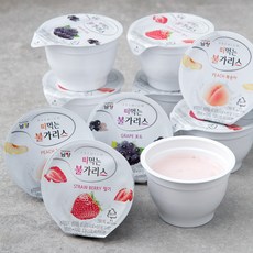 남양유업 떠먹는 불가리스 세트 딸기 (85g x 6p + 포도 85g x 2p + 복숭아 85g x 2p), 1세트