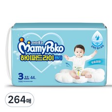 마미포코 하이퍼드라이 팬티형 기저귀 남녀공용, 3단계, 264매