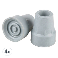 Dr. Felice J 拐杖補充裝橡膠帽包裝 22 mm, D灰色, 4個