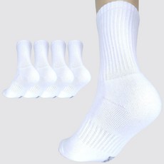Dadoori 男款雙層氣墊長筒運動襪, 5組, 男白