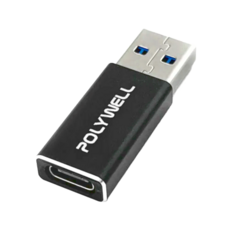POLYWELL 寶利威爾 USB3.0 Gen2 Type-A轉Type-C轉接頭, PW15-T02-A021, 1個