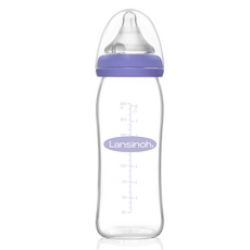 Lansinoh 玻璃奶瓶, 混色, 240ml, 1入