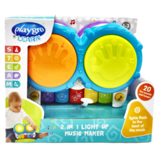 playgro 培高 二合一聲光小鋼琴套裝, 聲光玩具, 適用年齡1-3歲, 1盒