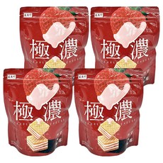 盛香珍 極濃草莓巧克酥, 4入裝-酥脆威化餅與濃郁草莓巧克力完美結合, 125g, 4入