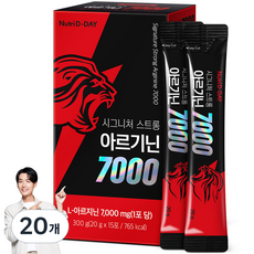 뉴트리디데이 시그니처 스트롱 아르기닌 7000 액상스틱 15p, 20개, 300g