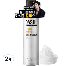 다슈 데일리 스타일링 볼륨 컬링 헤어 무스 폼, 200ml, 2개