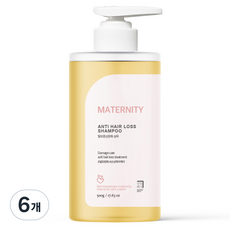 살림백서 매터니티 데미지케어 임산부 탈모증상완화 샴푸, 500g, 6개