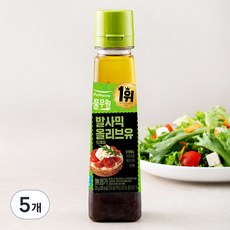 풀무원 올리브유 발사믹드레싱, 235g, 5개