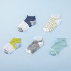 롤리트리 혼합 패턴 스니커즈 양말 5켤레 신학기 맞이] 롤리트리 혼합 메쉬 스니커즈 양말 5켤레