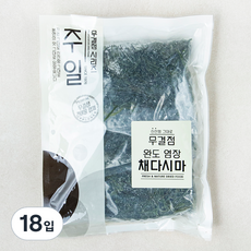 주일 무결점 완도 염장 채다시마, 200g, 18입