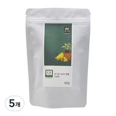 유가원 유기농 건파인애플, 5개, 60g