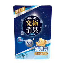 Snuggle 熊寶貝 柔軟護衣精 竹萃淨味 補充包, 7合1護衣, 柔軟舒適, 保護纖維, 消除靜電, 1.75L, 1包