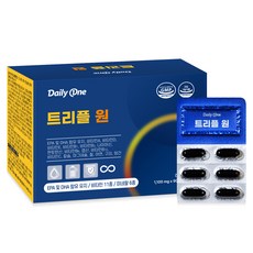 데일리원 트리플 원 미네랄 멀티 비타민 종합 영양제 99g, 90캡슐, 1개