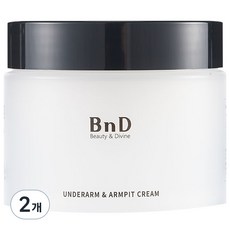 BnD 겨드랑이 팔꿈치 VIO Y존 미백크림 100ml, 혼합색상, 2개