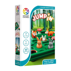 SMART GAMES 跳跳小兔遊戲盤，單人益智遊戲，60道題目，7歲以上適用, 1盒
