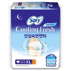 SOFY 蘇菲 Cooling Fresh安心睡眠褲型夜用, 7入, 1組, 特大型
