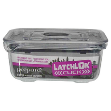 prepara 沛樂生活 Latchlok CLICK系列 TRITAN保鮮盒, 460mL, 防漏保鮮, 適用於70度以下洗/烘碗機, 1個