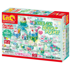 LaQ 哈蜜瓜漂浮汽水積木玩具 125pcs + 24pcs 盒裝，激發兒童創意，培養空間概念, 哈蜜瓜漂浮汽水, 1盒