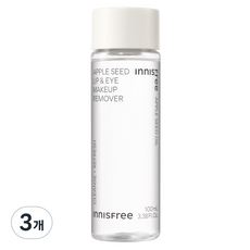 이니스프리 애플 씨드 립앤아이 메이크업 리무버, 100ml, 3개